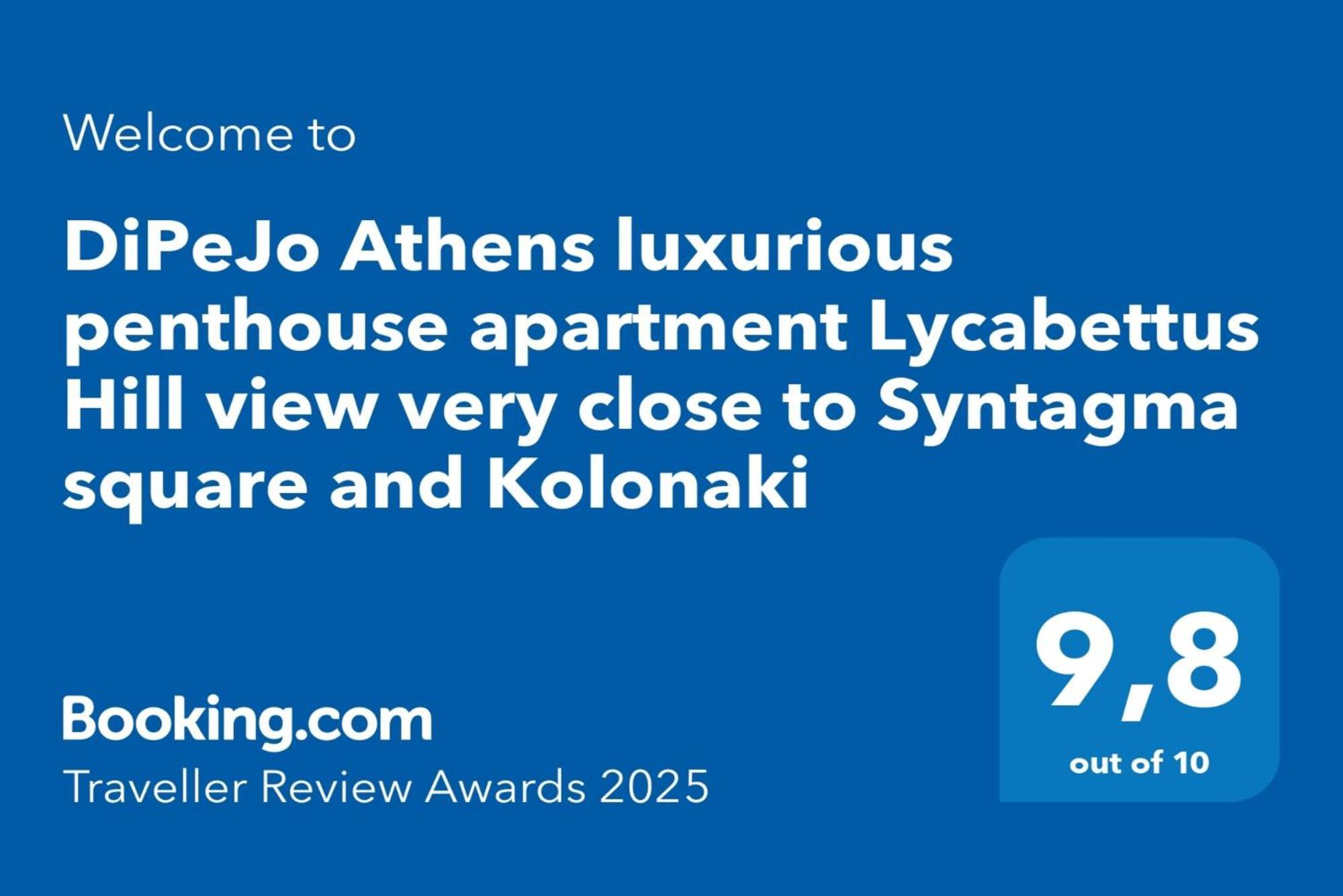 Dipejo Athens Luxurious Penthouse Apartment Lycabettus Hill View Very Close To Syntagma Square And Kolonaki Eksteriør bilde
